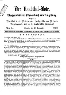 Der Naabthal-Bote Sonntag 19. September 1869