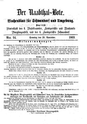 Der Naabthal-Bote Sonntag 28. November 1869