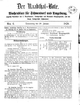 Der Naabthal-Bote Donnerstag 20. Januar 1870