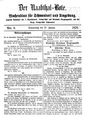 Der Naabthal-Bote Donnerstag 27. Januar 1870