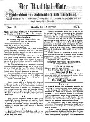 Der Naabthal-Bote Sonntag 13. Februar 1870