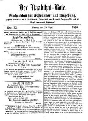 Der Naabthal-Bote Montag 25. April 1870