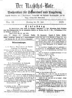 Der Naabthal-Bote Sonntag 24. Juli 1870