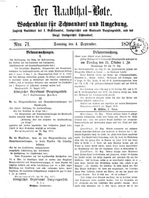 Der Naabthal-Bote Sonntag 4. September 1870