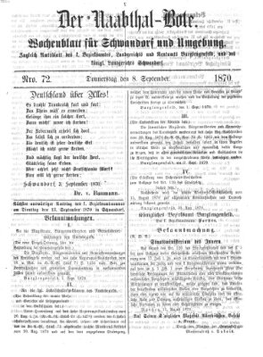 Der Naabthal-Bote Donnerstag 8. September 1870