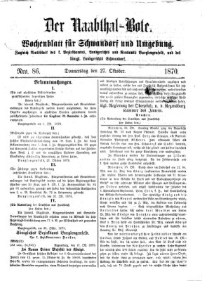 Der Naabthal-Bote Donnerstag 27. Oktober 1870