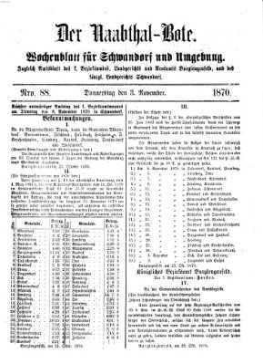 Der Naabthal-Bote Donnerstag 3. November 1870