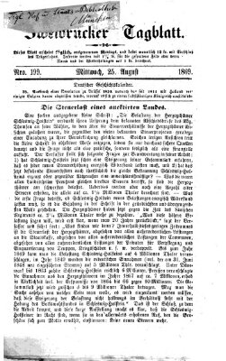 Zweibrücker Tagblatt Mittwoch 25. August 1869