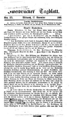 Zweibrücker Tagblatt Mittwoch 17. November 1869