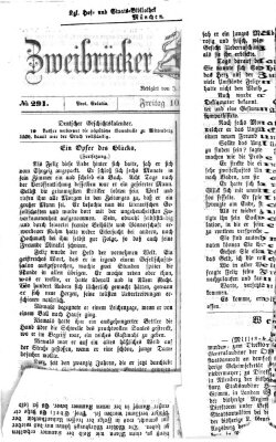 Zweibrücker Tagblatt Freitag 10. Dezember 1869