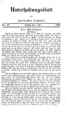 Zweibrücker Tagblatt Sonntag 4. Juli 1869