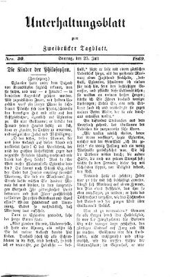 Zweibrücker Tagblatt Sonntag 25. Juli 1869