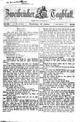 Zweibrücker Tagblatt Donnerstag 13. Januar 1870