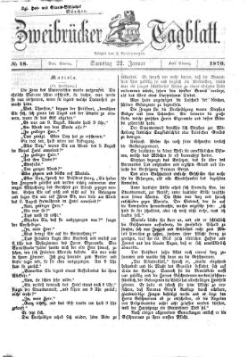 Zweibrücker Tagblatt Samstag 22. Januar 1870