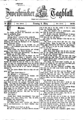 Zweibrücker Tagblatt Sonntag 6. März 1870