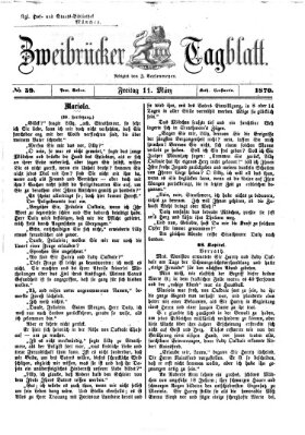 Zweibrücker Tagblatt Freitag 11. März 1870