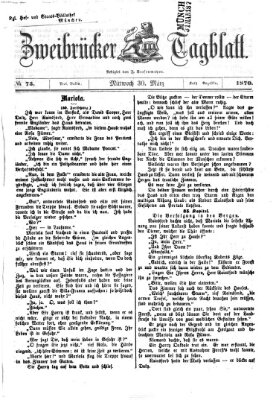 Zweibrücker Tagblatt Mittwoch 30. März 1870