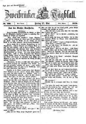 Zweibrücker Tagblatt Freitag 27. Mai 1870