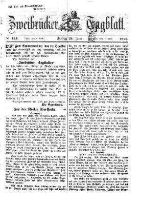 Zweibrücker Tagblatt Freitag 24. Juni 1870