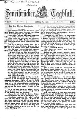 Zweibrücker Tagblatt Samstag 8. Januar 1870