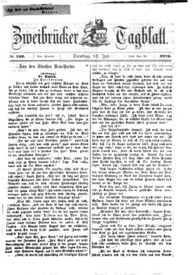 Zweibrücker Tagblatt Mittwoch 12. Januar 1870