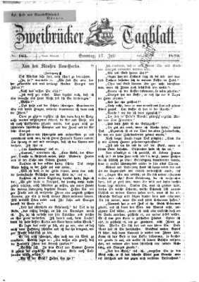 Zweibrücker Tagblatt Montag 17. Januar 1870