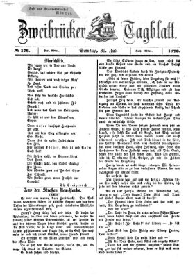 Zweibrücker Tagblatt Sonntag 30. Januar 1870