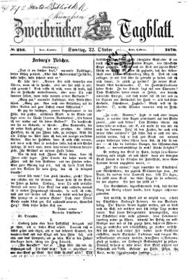 Zweibrücker Tagblatt Samstag 22. Oktober 1870