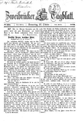 Zweibrücker Tagblatt Donnerstag 27. Oktober 1870