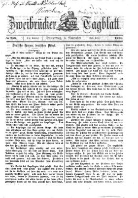 Zweibrücker Tagblatt Donnerstag 3. November 1870