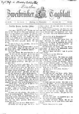 Zweibrücker Tagblatt Freitag 4. November 1870