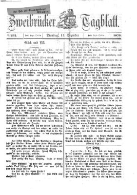 Zweibrücker Tagblatt Dienstag 13. Dezember 1870