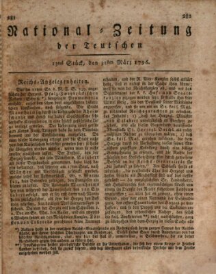 National-Zeitung der Deutschen Donnerstag 31. März 1796