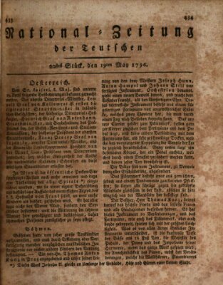 National-Zeitung der Deutschen Donnerstag 19. Mai 1796