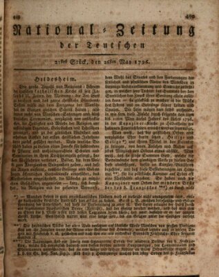 National-Zeitung der Deutschen Donnerstag 26. Mai 1796