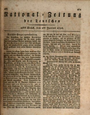 National-Zeitung der Deutschen Donnerstag 2. Juni 1796