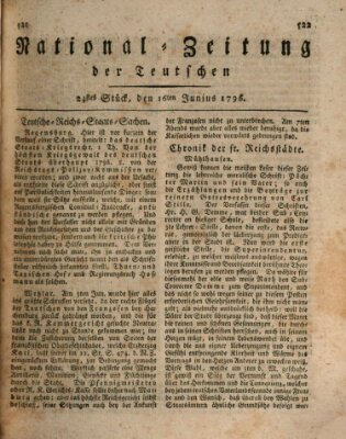 National-Zeitung der Deutschen Donnerstag 16. Juni 1796