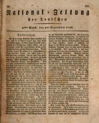 National-Zeitung der Deutschen Donnerstag 8. September 1796