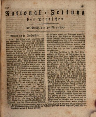 National-Zeitung der Deutschen Donnerstag 4. Mai 1797