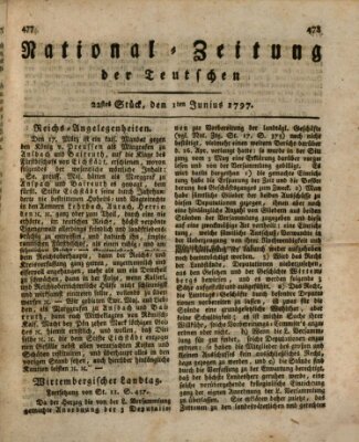 National-Zeitung der Deutschen Donnerstag 1. Juni 1797