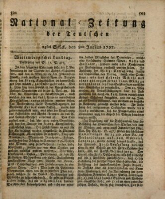 National-Zeitung der Deutschen Donnerstag 8. Juni 1797