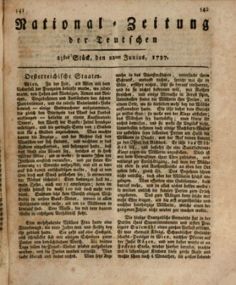 National-Zeitung der Deutschen Donnerstag 22. Juni 1797