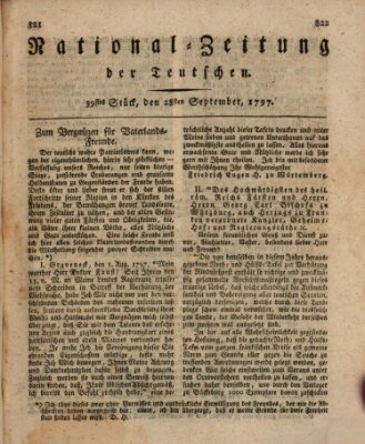 National-Zeitung der Deutschen Donnerstag 28. September 1797