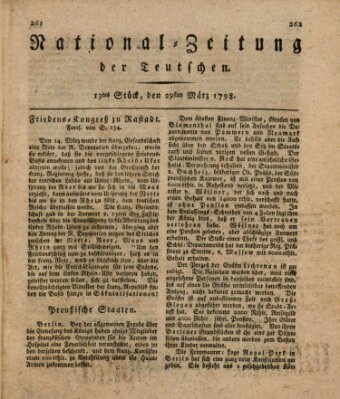 National-Zeitung der Deutschen Donnerstag 29. März 1798