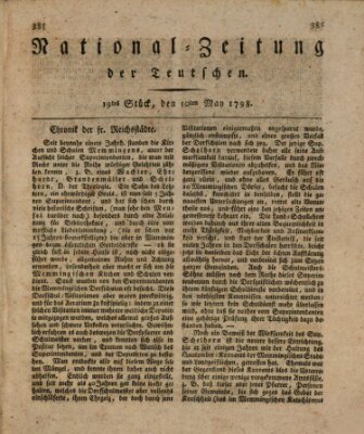 National-Zeitung der Deutschen Donnerstag 10. Mai 1798