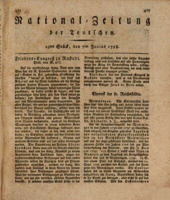 National-Zeitung der Deutschen Donnerstag 7. Juni 1798