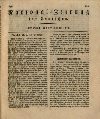 National-Zeitung der Deutschen Donnerstag 9. August 1798