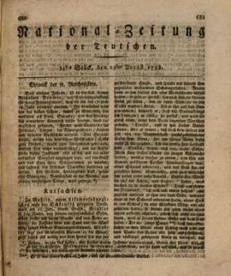 National-Zeitung der Deutschen Donnerstag 23. August 1798