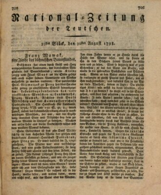 National-Zeitung der Deutschen Donnerstag 30. August 1798