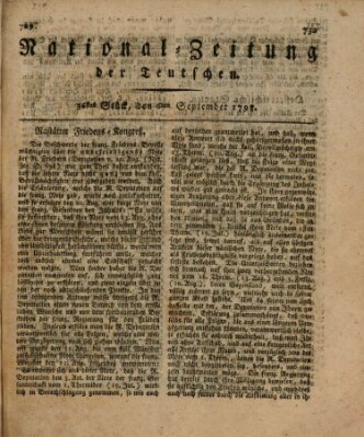 National-Zeitung der Deutschen Mittwoch 5. September 1798